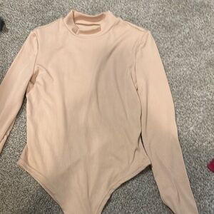 Women's Beige Long Sleeve Top